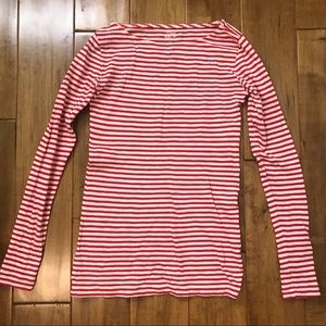 Red striped J.Crew Long Sleeve